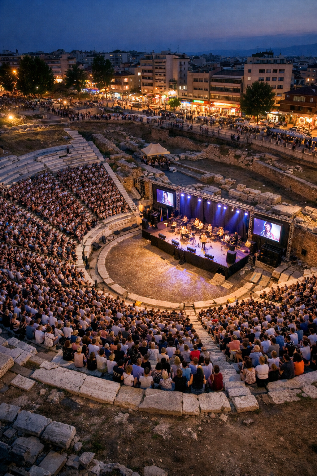 Συναυλία σε αρχαίο αμφιθέατρο - Φωτογραφείο Κολοβός